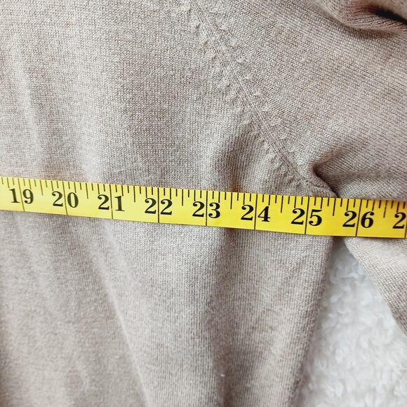 Sweater Cardigan Open 3X Oatmeal Beige Minimalist Quiet Luxury Capsule Soft Girl - Picture 4 of 9